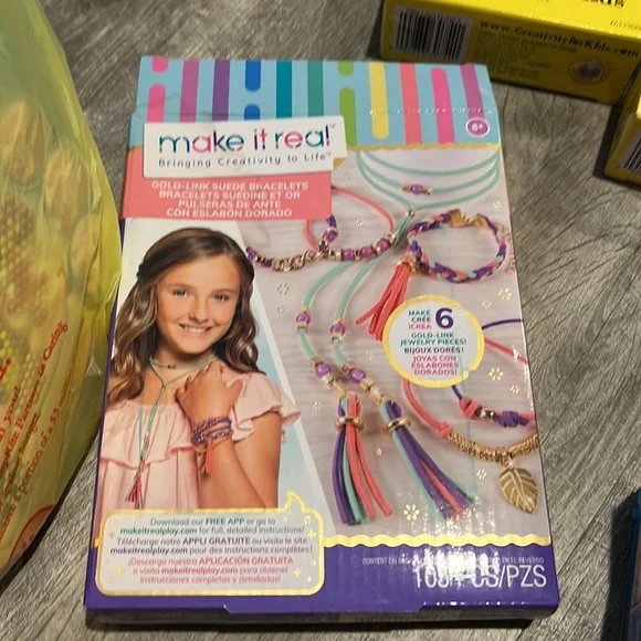 EUC girls crafts aquabeads beados spin art bracket making set - Picture 8 of 9